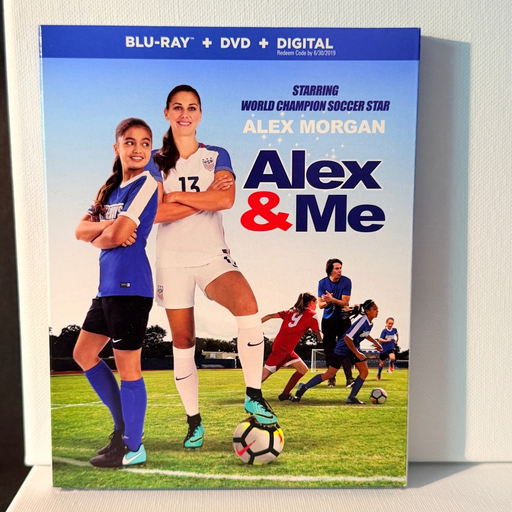 Alex & Me Blu-ray DVD NEW Alex Morgan Soccer Movie New Sealed with Slipcover